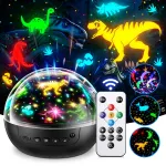 Dinosaur Toys for Kids 2-4,Remote+3 Films+93 EffectsDinosaur Toys for Kids 5-7,3 Timer+5 BrightnessToys for 5 Year Old Boy Toys Age 3,Rotate Night Light Projector,Toddler Night Light Projector