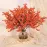 Yastouay Silk Artificial Flowers 5 Pcs Fake Flowers Babys Breath Flowers Artificial Bulk, Orange Faux Flower Stems Decor for Party Wedding Bouquets DIY Home Garden Decor