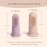 Moonkie Baby Finger Toothbrush Tongue Oral Cleaner Kit for 3 Months +, 3 Pcs (Blush/Pale Mauve/Blush)
