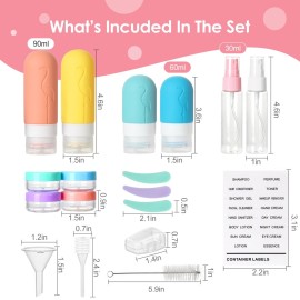 Vipop 20 Pack Travel Bottles for Toiletries,TSA Approved Silicone Travel size Toiletries,Leak Proof Travel Containers for Toiletries,Travel Bottles for Shampoo Conditioner Lotion (Flamingo) Vipop 20 Pack Travel Bottles for Toiletries,TSA Approved Silicone Travel size Toiletries,Leak Proof Travel Containers for Toiletries,Travel Bottles for Shampoo Conditioner Lotion (Flamingo)