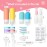 Vipop 20 Pack Travel Bottles for Toiletries,TSA Approved Silicone Travel size Toiletries,Leak Proof Travel Containers for Toiletries,Travel Bottles for Shampoo Conditioner Lotion (Flamingo)