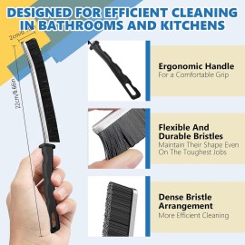 MyVaky 6Pcs Hard Bristle Crevice Cleaning Brush-Thin Gap Cleaning Brush, Small Cleaning Brush, Grout Brush, Kitchen Brush, Cleaning Tools for Toilet, Bathroom, Home, Bathtub, Sink, Household, Window MyVaky 6Pcs Hard Bristle Crevice Cleaning Brush-Thin Gap Cleaning Brush, Small Cleaning Brush, Grout Brush, Kitchen Brush, Cleaning Tools for Toilet, Bathroom, Home, Bathtub, Sink, Household, Window