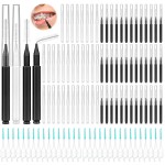 Lezmarket 300PCS Interdental Brushes for Braces, Soft and Bendable Dental Brush for Orthodontic Braces, Braces Cleaner Brush Tooth Pick Teeth Flossers Brushes for Teeth (White and Black)