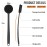 VWMYQ Silicone Back Scrubber for Shower, Silicone Face Scrubber for Men,17in Lengthen Long Handle Body Brush, Double Sided Shower Brush for Shower Exfoliating and Massage, Back Scrubber for Men