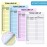 suituts 90 Sets Baseball/Softball Lineup Cards, 4 Part Carbonless, 16 Player Roster Line up Sheets for Coaches, Team, Sports (3 Pads, 4.5 x 8 Inch