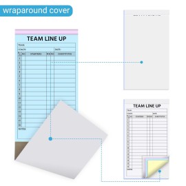 suituts 90 Sets Baseball/Softball Lineup Cards, 4 Part Carbonless, 16 Player Roster Line up Sheets for Coaches, Team, Sports (3 Pads, 4.5 x 8 Inch suituts 90 Sets Baseball/Softball Lineup Cards, 4 Part Carbonless, 16 Player Roster Line up Sheets for Coaches, Team, Sports (3 Pads, 4.5 x 8 Inch