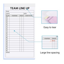suituts 90 Sets Baseball/Softball Lineup Cards, 4 Part Carbonless, 16 Player Roster Line up Sheets for Coaches, Team, Sports (3 Pads, 4.5 x 8 Inch suituts 90 Sets Baseball/Softball Lineup Cards, 4 Part Carbonless, 16 Player Roster Line up Sheets for Coaches, Team, Sports (3 Pads, 4.5 x 8 Inch