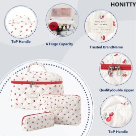 Makeup Bag, Quilted Makeup Bag,Large Floral Cosmetic Bag for Women,Cotton Makeup Bag Set,Flower Travel Toiletry Bag. Makeup Bag, Quilted Makeup Bag,Large Floral Cosmetic Bag for Women,Cotton Makeup Bag Set,Flower Travel Toiletry Bag.