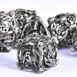DND Metal Dice Set, UBEUCK 7PCS Gear Metal DND Dice Set for Dungeons & Dragons Board Games Boxes (Antique Nickel dice) DND Metal Dice Set, UBEUCK 7PCS Gear Metal DND Dice Set for Dungeons & Dragons Board Games Boxes (Antique Nickel dice)