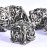 DND Metal Dice Set, UBEUCK 7PCS Gear Metal DND Dice Set for Dungeons & Dragons Board Games Boxes (Antique Nickel dice)