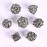 DND Metal Dice Set, UBEUCK 7PCS Gear Metal DND Dice Set for Dungeons & Dragons Board Games Boxes (Antique Nickel dice)