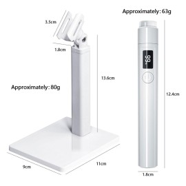 Mini UV Light for Gel Nails: Rechargeable Handheld UV Nail Lamp, Flash Cure Light for Gel x Nails LED Nail Lamp with Magnetic Stand, Fast Curing, Suitable for Home Manicure and Nail Salon