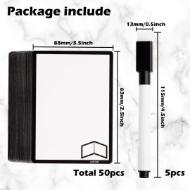50 Pieces Reusable Dry Erase MTG Tokens with Marker Double-Sided MTG Proxy Cards for Magic The Gathering DIY Blank Card Games Accessories 50 Pieces Reusable Dry Erase MTG Tokens with Marker Double-Sided MTG Proxy Cards for Magic The Gathering DIY Blank Card Games Accessories