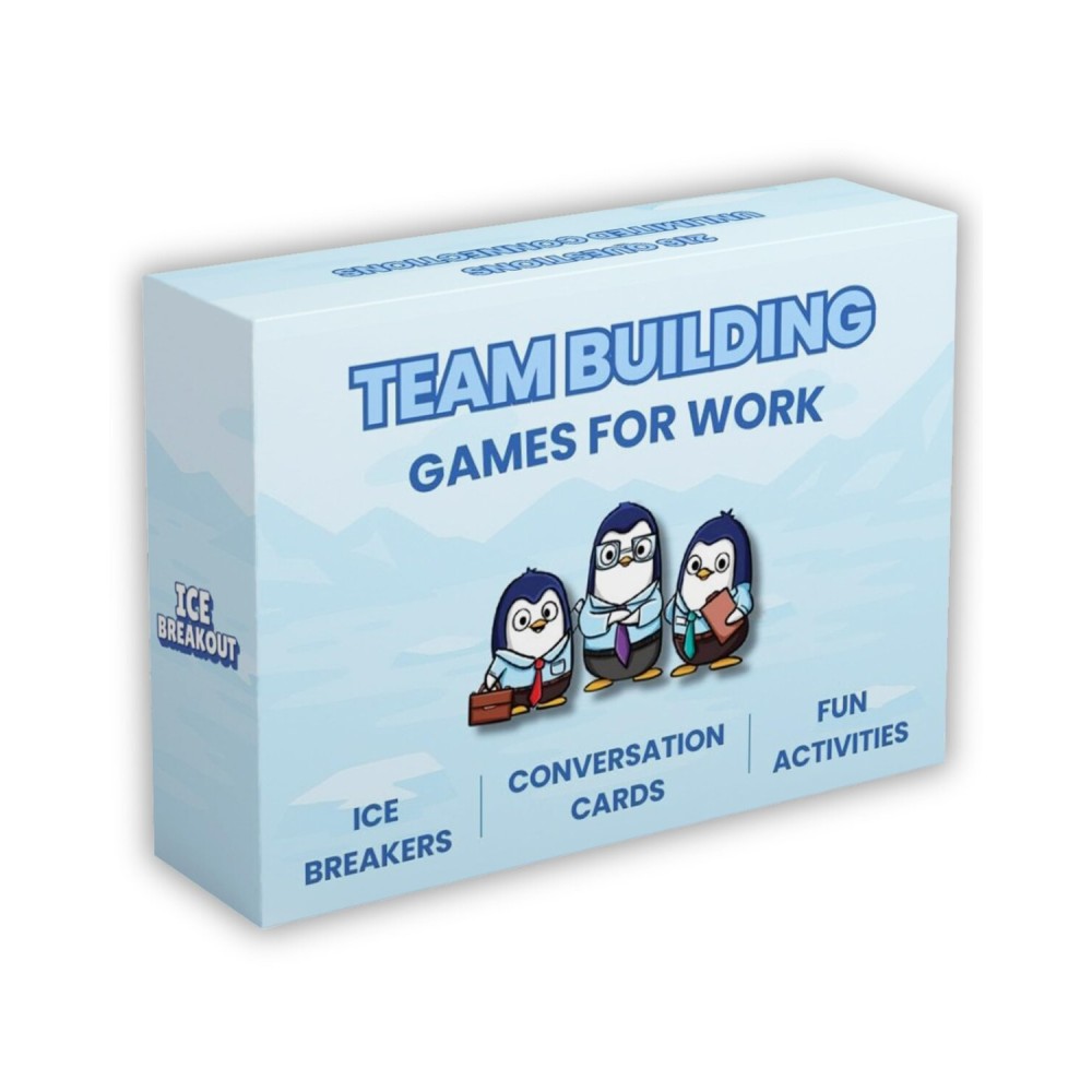 Team Building Games for Work - 200 Conversation Cards for Team Building. Fun Office Games and Conversation Starter Cards for Meetings and Group Activities. Ice Breakers Perfect for Work and School
