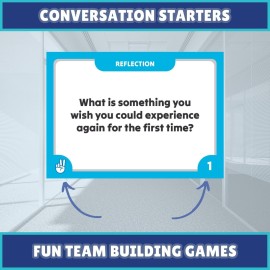 Team Building Games for Work - 200 Conversation Cards for Team Building. Fun Office Games and Conversation Starter Cards for Meetings and Group Activities. Ice Breakers Perfect for Work and School