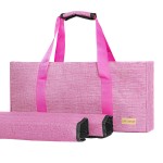 Jongyance Empty Mahjong Bag, Pink Mah-jongg Carrying Bag with Two Wrappers for American Mahjong Set (Empty Bag Only
