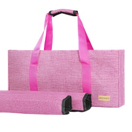 Jongyance Empty Mahjong Bag, Pink Mah-jongg Carrying Bag with Two Wrappers for American Mahjong Set (Empty Bag Only