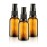 VitalUp 3 Pack Empty Refillable Glass Amber Pump Bottle Ideal for Lotion Cream Essential Oil Travel Small Container, 30ml