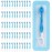 Kucbraly Disposable Mini Travel Toothbrushes, 5-in-1 Pre-Pasted Mini-Brush+Floss+Pick+Tongue Scraper, On The Go Toothbrush, Portable Toothbrush with Freshening Bead, Coolmint, 60 Count