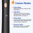 Sonic Electric Toothbrush for Adults and Kids, Rechargeable Toothbrush With 8 Brush Head, 4 Modes and 2 Minute Timer, 42000VPM Power Motor, IPX8 Waterproof, 4 Hours Fast Charge last 90 days (Black)