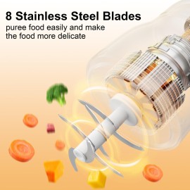 Phydge Baby Food Maker - Green Blender and Puree Maker, 10oz Food Processor for Fruit, Vegetable, Meat - 10-Second Quick Soft Food Prep Phydge Baby Food Maker - Green Blender and Puree Maker, 10oz Food Processor for Fruit, Vegetable, Meat - 10-Second Quick Soft Food Prep