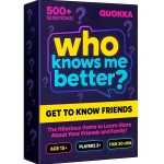 QUOKKA Who Knows Me Better? - Classic Edition - 95 Cards | Teens & Family Card Trivia Game | Fun Learning & Educational Questions for Teens & Families