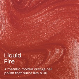 OPI Nail Lacquer Liquid Fire | Opaque Bright Orange Metallic Chip Resistant Nail Polish | Metallic Mega Mix Collection OPI Nail Lacquer Liquid Fire | Opaque Bright Orange Metallic Chip Resistant Nail Polish | Metallic Mega Mix Collection