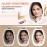 COSYGLOW Travel Makeup Mirror with Light: 3 Color Lighting Portable Mirror with Touch Screen Rechargeable Adjustable LED Lights Vanity Hexagon Mirror for Travel, Desk, Home (White)