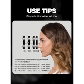 Macaki 20X/30X/40X Magnifying Mirror with Suction Cups and Tweezers Set, 3.5 inches Travel Magnified Makeup Mirror, Black, 3PCS Macaki 20X/30X/40X Magnifying Mirror with Suction Cups and Tweezers Set, 3.5 inches Travel Magnified Makeup Mirror, Black, 3PCS