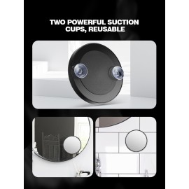 Macaki 20X/30X/40X Magnifying Mirror with Suction Cups and Tweezers Set, 3.5 inches Travel Magnified Makeup Mirror, Black, 3PCS Macaki 20X/30X/40X Magnifying Mirror with Suction Cups and Tweezers Set, 3.5 inches Travel Magnified Makeup Mirror, Black, 3PCS