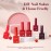 CANNI Red Gel Nail Polish Set - 6 Colors 9ML Classic Dark Red, Burgundy - Soak Off UV LED Gel Polish Kit for All-Season DIY Manicure, Nail Art, Salon & Home Use
