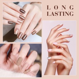 CANNI Gel Nail Polish Kit -6 Colors Nude Pink 9ML Gel Polish Set Skin Tones French Nail Neutral Brown Soak Off Gel Nail Kit Manicure DIY Manicure Salon DIY CANNI Gel Nail Polish Kit -6 Colors Nude Pink 9ML Gel Polish Set Skin Tones French Nail Neutral Brown Soak Off Gel Nail Kit Manicure DIY Manicure Salon DIY