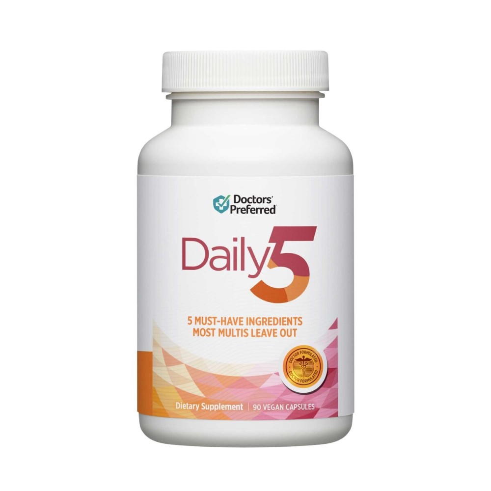 DOCTORS\' PREFERRED Daily5 with Must-Have Clinically Validated Ingredients That Cover The Vital Areas for Good Health and Living Younger-Heart, Joints, Circulation, 90 Vegan Capsules DOCTORS\' PREFERRED Daily5 with Must-Have Clinically Validated Ingredients That Cover The Vital Areas for Good Health and Living Younger-Heart, Joints, Circulation, 90 Vegan Capsules