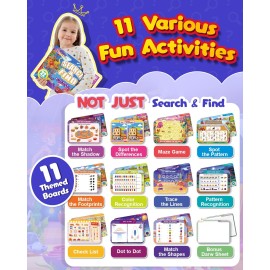 Search and Find Books for Kids 3-8 - 22 Travel Games for Car and Airplane, Preschool Learning Activities, Road Trip Activities for Toddlers, Easter Gift for Kids Search and Find Books for Kids 3-8 - 22 Travel Games for Car and Airplane, Preschool Learning Activities, Road Trip Activities for Toddlers, Easter Gift for Kids