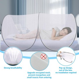 Extra Large Pop Up Mosquito Tent, Portable Foldable Mosquito Net for Bed Camping Travel Patio (78 * 41 * 31inch)