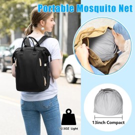 77 * 30 * 23 Inch Large Pop Up Mosquito Tent, Portable Foldable Mosquito Net for Bed Camping Travel Patio