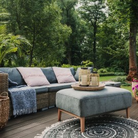 Natural Rattan Boho Lanterns - Handcrafted Decor to Enhance Your Home - Modern Farmhouse Beauty Perfect for Any Living Room, Patio & Porch, Indoor and Outdoor Coffee Table or Kitchen Dining Table