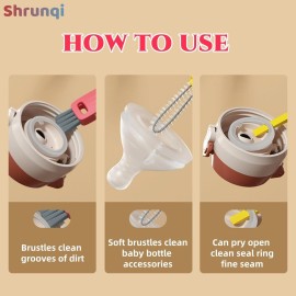 3 in 1 Cup Lid Cleaning Brush, 3 in 1 Multifunctional Cleaning Brush Portable Cup Lid Cleaner for Bottle Gap Tight Spaces Cup, Portable Cup Lid Cleaner with Brush, 3 Pcs 3 in 1 Cup Lid Cleaning Brush, 3 in 1 Multifunctional Cleaning Brush Portable Cup Lid Cleaner for Bottle Gap Tight Spaces Cup, Portable Cup Lid Cleaner with Brush, 3 Pcs