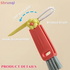 3 in 1 Cup Lid Cleaning Brush, 3 in 1 Multifunctional Cleaning Brush Portable Cup Lid Cleaner for Bottle Gap Tight Spaces Cup, Portable Cup Lid Cleaner with Brush, 3 Pcs 3 in 1 Cup Lid Cleaning Brush, 3 in 1 Multifunctional Cleaning Brush Portable Cup Lid Cleaner for Bottle Gap Tight Spaces Cup, Portable Cup Lid Cleaner with Brush, 3 Pcs