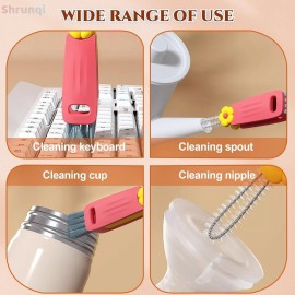 3 in 1 Cup Lid Cleaning Brush, 3 in 1 Multifunctional Cleaning Brush Portable Cup Lid Cleaner for Bottle Gap Tight Spaces Cup, Portable Cup Lid Cleaner with Brush, 3 Pcs 3 in 1 Cup Lid Cleaning Brush, 3 in 1 Multifunctional Cleaning Brush Portable Cup Lid Cleaner for Bottle Gap Tight Spaces Cup, Portable Cup Lid Cleaner with Brush, 3 Pcs