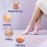 TEAWOO 2 Pairs Silicone Socks for Dry Cracked Feet, Silicone Socks for Women, Silicone Foot Socks, Silicone Socks for Moisturizing Feet (2 Colors Assorted, Fits Up to Size 10)
