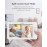 Comfyer Split-Screen Baby Monitor with 2 1080P Cameras, 7 HD 720P Monitor No WiFi with a Flexible Bracket, Video Baby Monitor with Camera and Audio, 2 Way Audio, Remote PTZ, Auto Night Vision