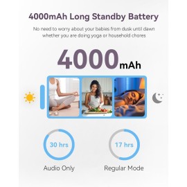 Comfyer Split-Screen Baby Monitor with 2 1080P Cameras, 7 HD 720P Monitor No WiFi with a Flexible Bracket, Video Baby Monitor with Camera and Audio, 2 Way Audio, Remote PTZ, Auto Night Vision Comfyer Split-Screen Baby Monitor with 2 1080P Cameras, 7 HD 720P Monitor No WiFi with a Flexible Bracket, Video Baby Monitor with Camera and Audio, 2 Way Audio, Remote PTZ, Auto Night Vision