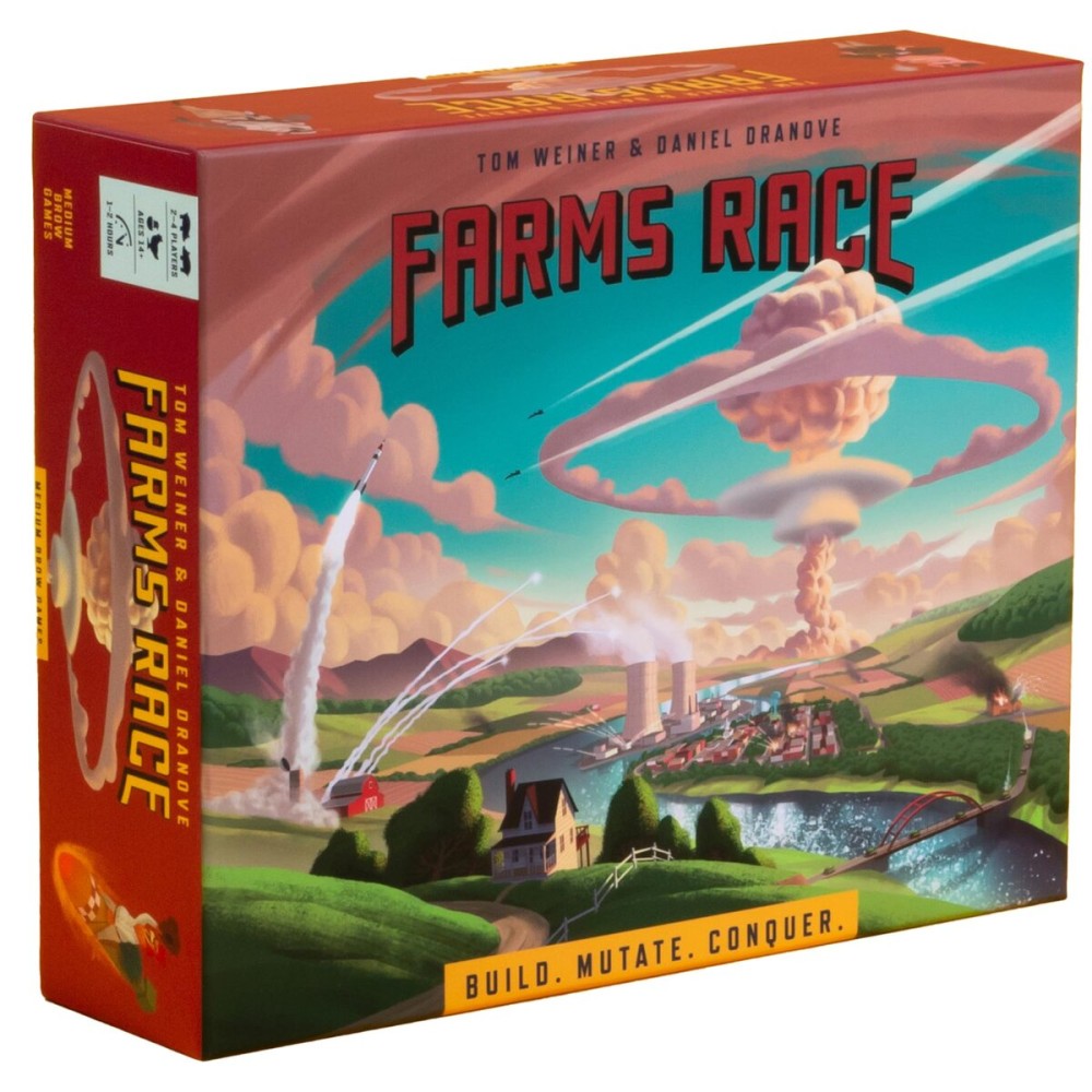 Farms Race Game - Nuke Your Friends. 1-2 Hour Strategy Board Game for Adults and Family. 2-4 Players. Ages 14+. (Standard Edition) Farms Race Game - Nuke Your Friends. 1-2 Hour Strategy Board Game for Adults and Family. 2-4 Players. Ages 14+. (Standard Edition)