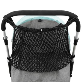 Accmor Universal Stroller Organizer, Polyester Net Mesh Bag Fits for Uppababy, Nuna, Britax, Doona Strollers, Non-Slip Adjustable Stroller Mesh Cargo Net Storage Caddy Accessories Accmor Universal Stroller Organizer, Polyester Net Mesh Bag Fits for Uppababy, Nuna, Britax, Doona Strollers, Non-Slip Adjustable Stroller Mesh Cargo Net Storage Caddy Accessories