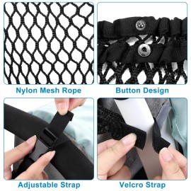 Accmor Universal Stroller Organizer, Polyester Net Mesh Bag Fits for Uppababy, Nuna, Britax, Doona Strollers, Non-Slip Adjustable Stroller Mesh Cargo Net Storage Caddy Accessories Accmor Universal Stroller Organizer, Polyester Net Mesh Bag Fits for Uppababy, Nuna, Britax, Doona Strollers, Non-Slip Adjustable Stroller Mesh Cargo Net Storage Caddy Accessories