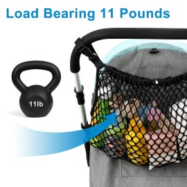 Accmor Universal Stroller Organizer, Polyester Net Mesh Bag Fits for Uppababy, Nuna, Britax, Doona Strollers, Non-Slip Adjustable Stroller Mesh Cargo Net Storage Caddy Accessories Accmor Universal Stroller Organizer, Polyester Net Mesh Bag Fits for Uppababy, Nuna, Britax, Doona Strollers, Non-Slip Adjustable Stroller Mesh Cargo Net Storage Caddy Accessories