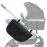 Accmor Insulated Side Sling Stroller Saddle Bag Organizer, Universal Stroller Organizer, Stroller Bag Caddy Organizer
