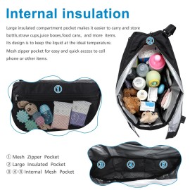 Accmor Insulated Side Sling Stroller Saddle Bag Organizer, Universal Stroller Organizer, Stroller Bag Caddy Organizer Accmor Insulated Side Sling Stroller Saddle Bag Organizer, Universal Stroller Organizer, Stroller Bag Caddy Organizer