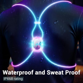 Running Lights For Runners, Reflective Running Vest, Reflective Running Gear Walking Vest For Women, Night Running Gear, Light Up Running Vest, Gifts For Runners, Safety Running Vest For Women & Men Running Lights For Runners, Reflective Running Vest, Reflective Running Gear Walking Vest For Women, Night Running Gear, Light Up Running Vest, Gifts For Runners, Safety Running Vest For Women & Men